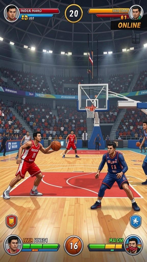 Screenshot memperlihatkan interaksi dalam mode multiplayer.