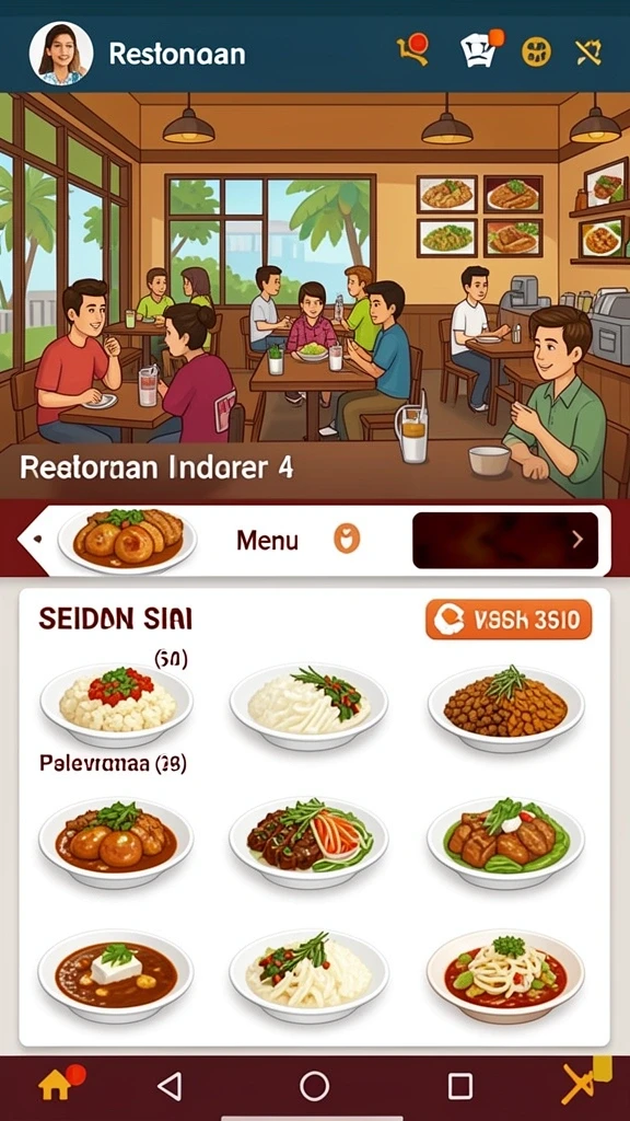 Tampilan awal yang menarik dan intuitif.