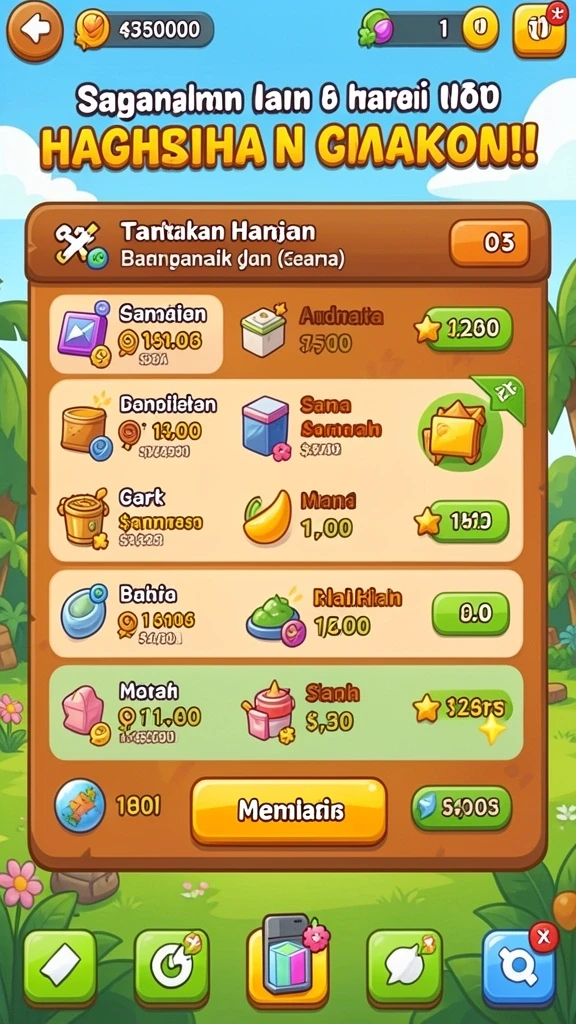 Fitur bonus yang menguntungkan dan seru.