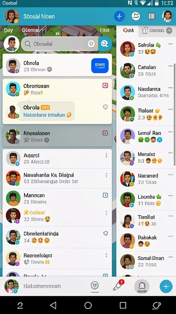 Leaderboard menunjukkan peringkat pemain secara real-time.