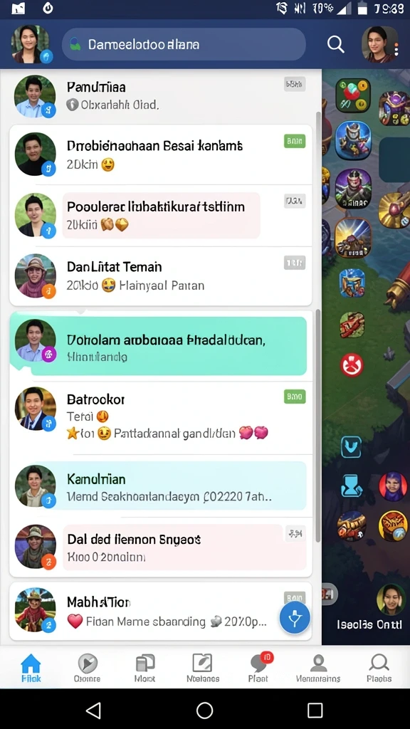 Tampilan antarmuka pengguna yang menarik.