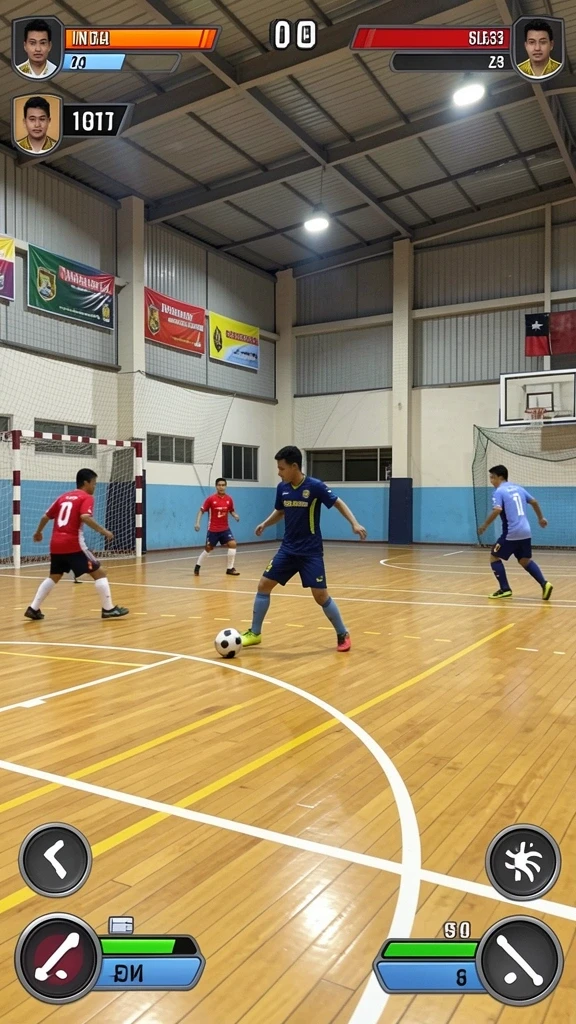 Aksi seru di dalam game dengan grafis memukau.