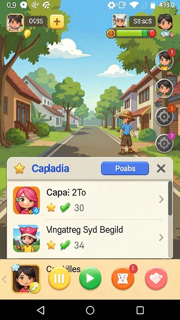 Tampak grafik yang menawan dari gameplay.