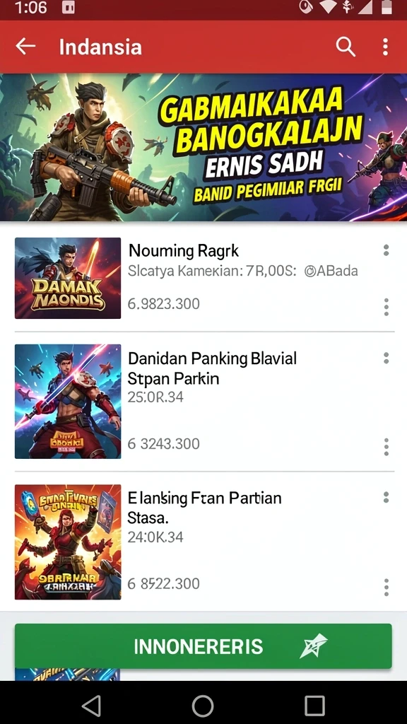 Beragam permainan slot yang bisa dipilih.