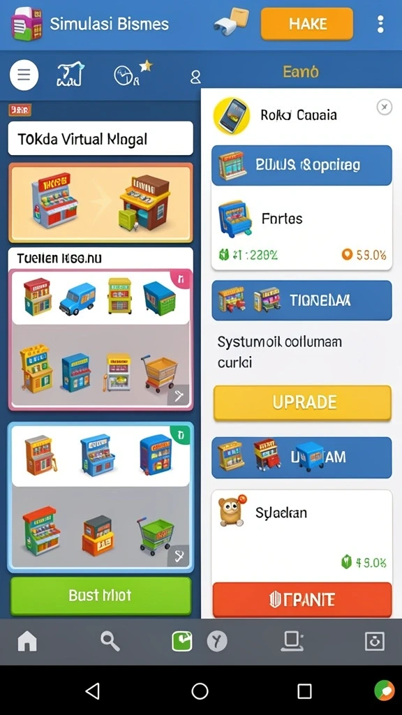 Screenshot menampilkan antarmuka permainan yang menarik.