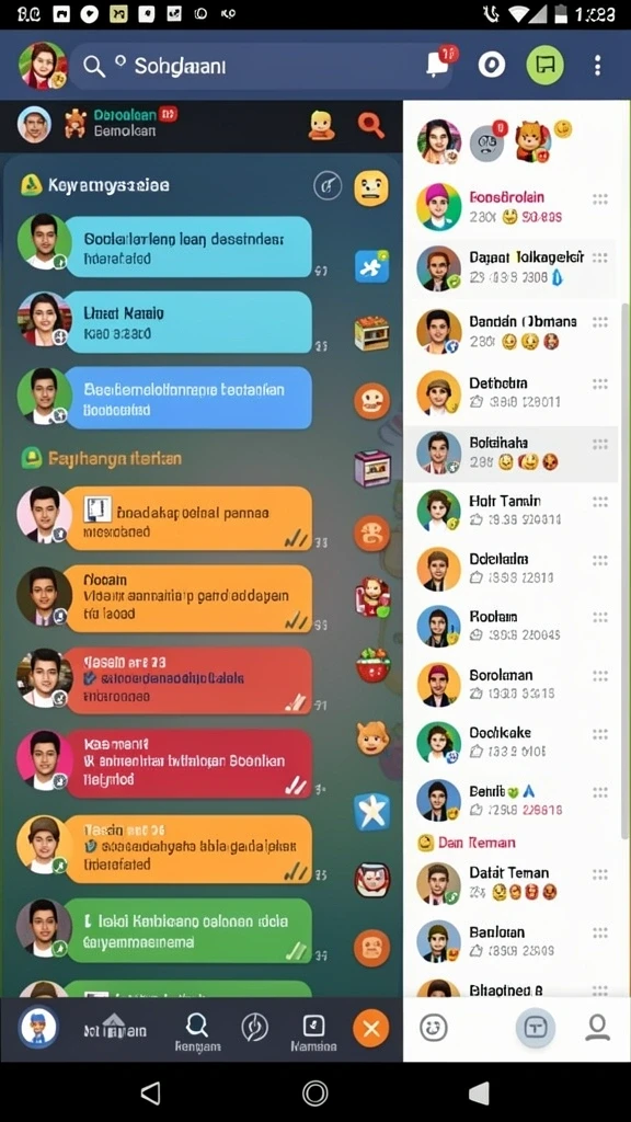 Screenshot menunjukkan fitur bonus menarik dalam permainan.