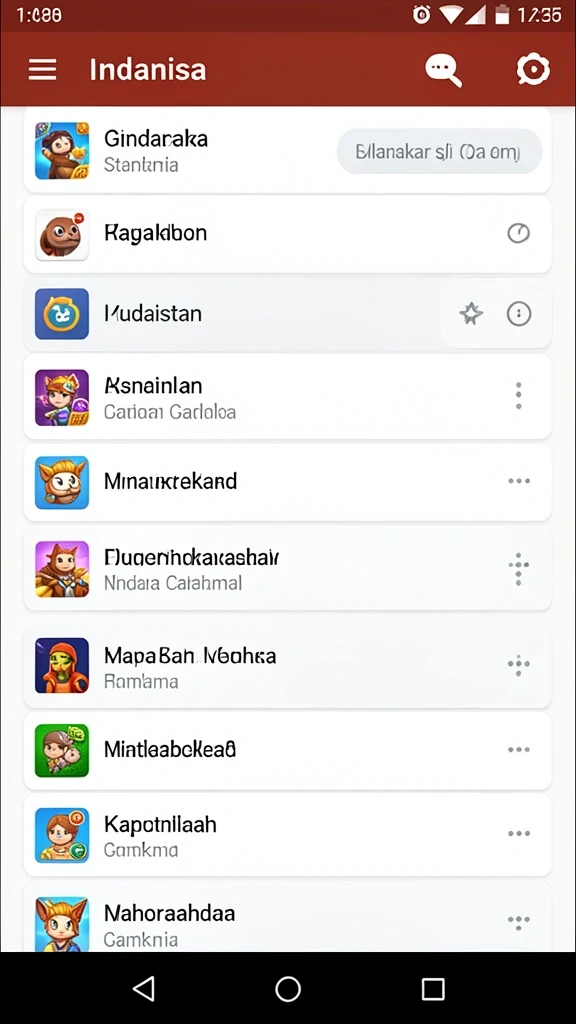 Beragam pilihan permainan yang menggembirakan.