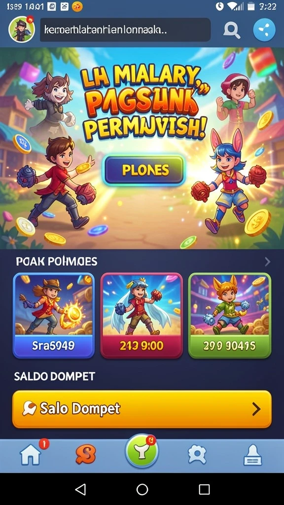 Screenshot menampilkan menu utama yang menarik dan mudah dinavigasi.