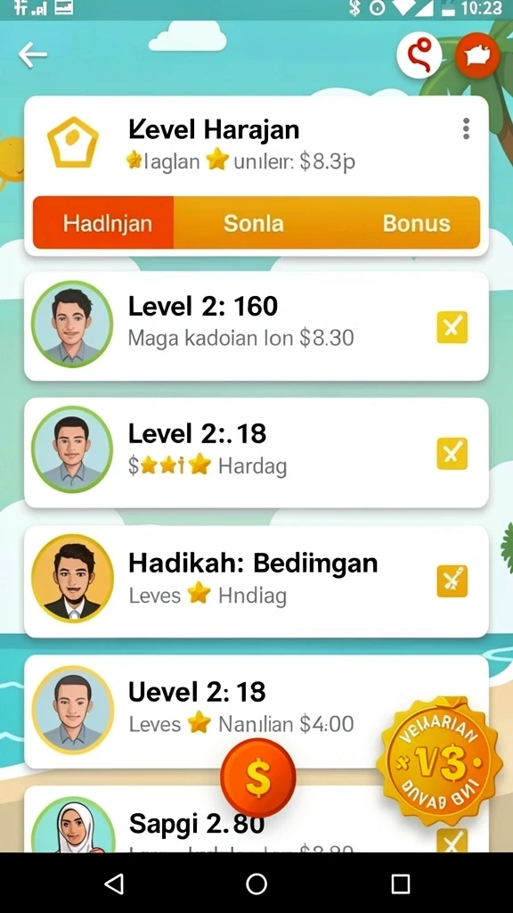Tampilan permainan slot yang kaya akan warna.