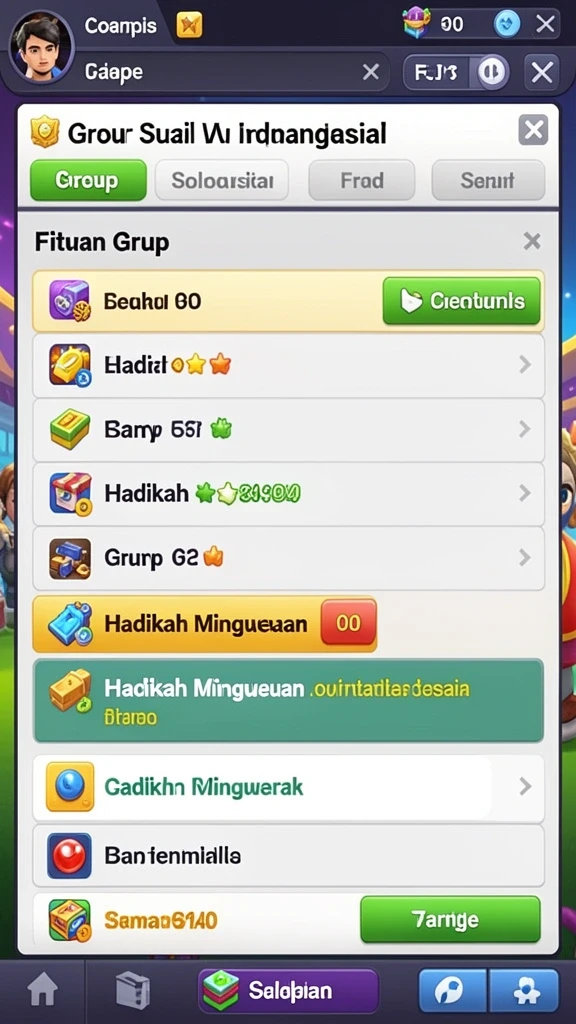 Tangkapan layar menampilkan grafis yang memukau.