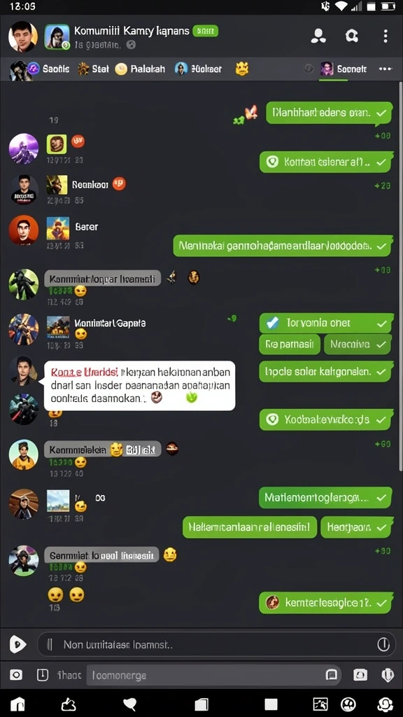 Tangkapan layar menunjukkan fitur kustomisasi karakter.