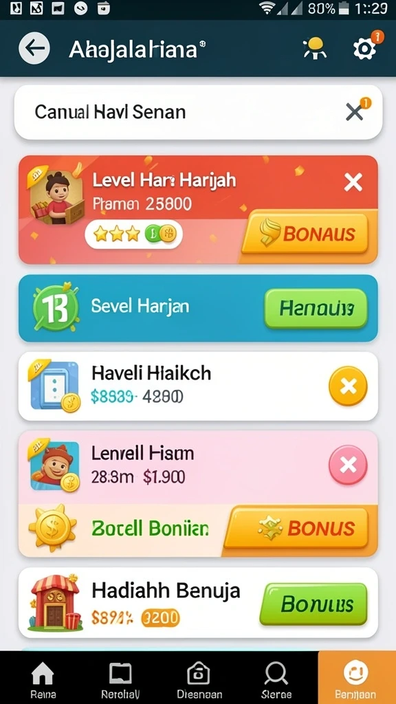 Screenshot permainan slot dengan tema petualangan.