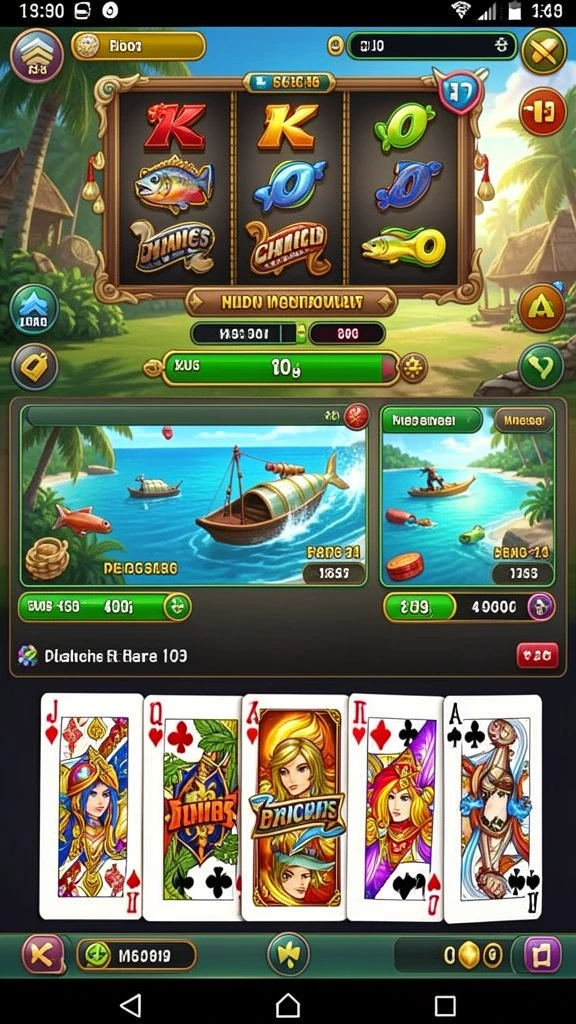 Screenshot aplikasi VC55 menampilkan permainan yang seru dan interaktif.