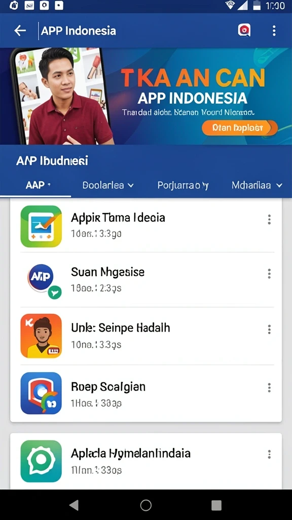 Tampilan antarmuka utama yang menarik dan mudah dinavigasi.
