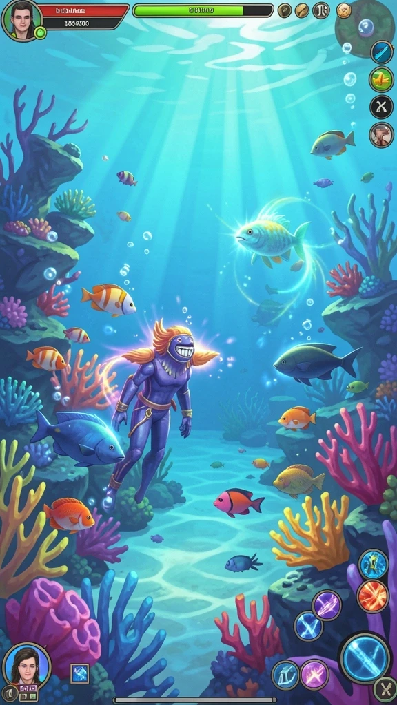 Fitur multiplayer yang memungkinkan interaksi antar pemain.